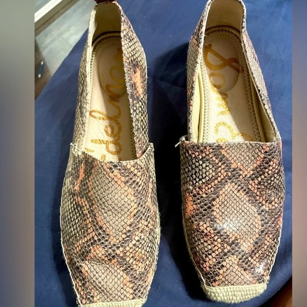 Sam Edelman Pink and Brown Espadrilles